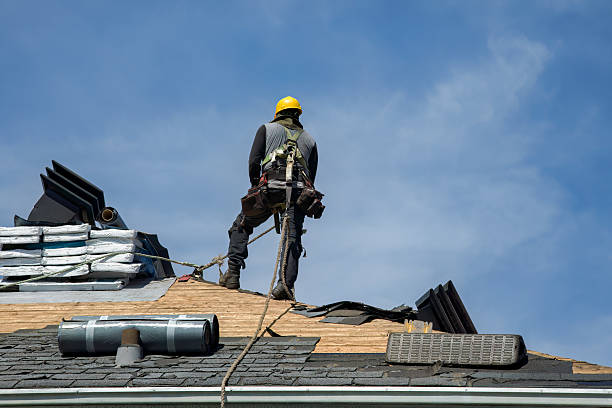 Professional Roofing technician working in Englewood, NJ